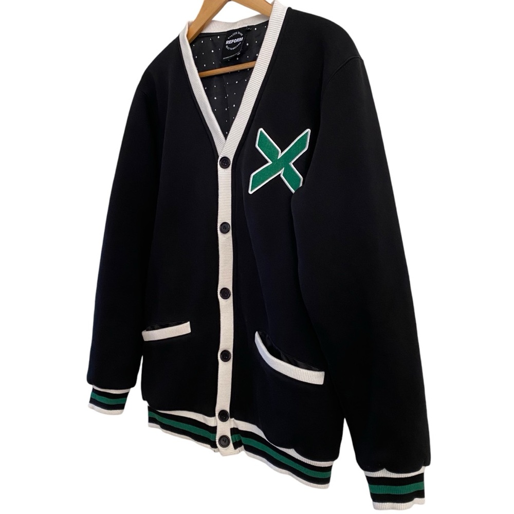 Stockx Letterman Sweater Varsity Cardigan Fleece Jacket Employee Issued Medium View 4